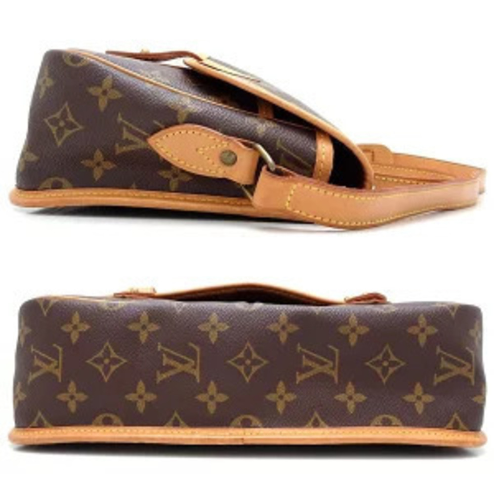 Louis Vuitton Crossbody Gibeciere Monogram Bag Shoulder Brown
